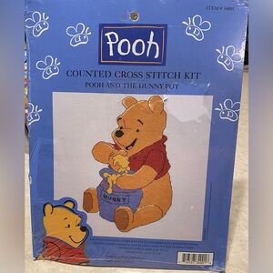 Winnie the pooh Pooh and the hunny pot counted cross stitch kit